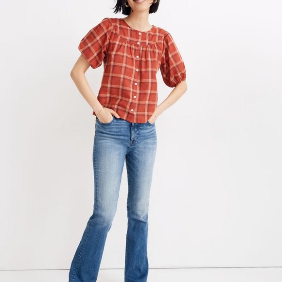 MADEWELL Prose Shirt in Plaid - Picture 3 of 9